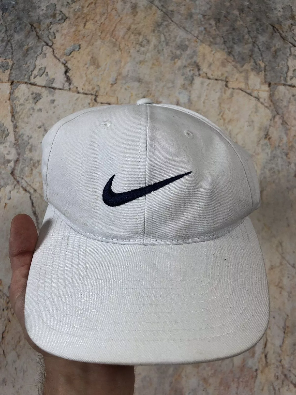 Nike Hats Nike × Vintage Nike vintage white hat cap