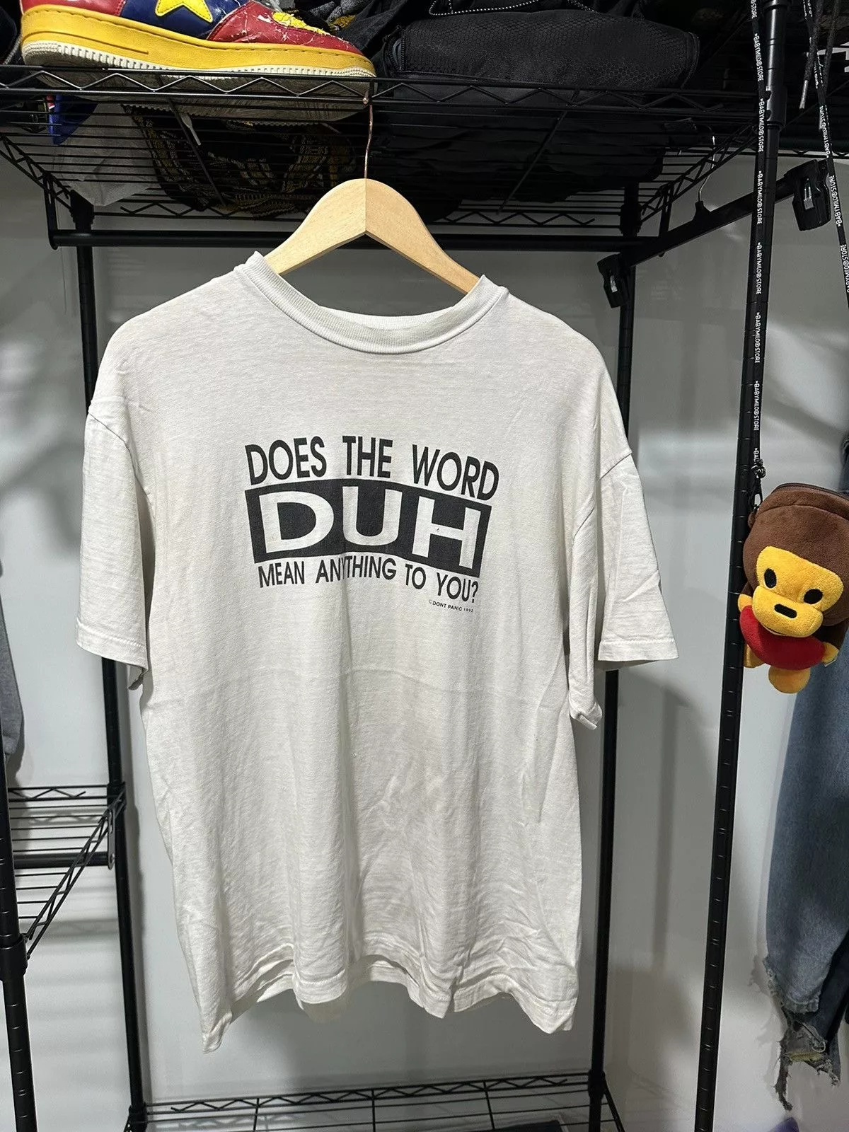 Hanes Short Sleeve T Shirts Hanes × Vintage vintage “does the word duh mean anything to you” tee White