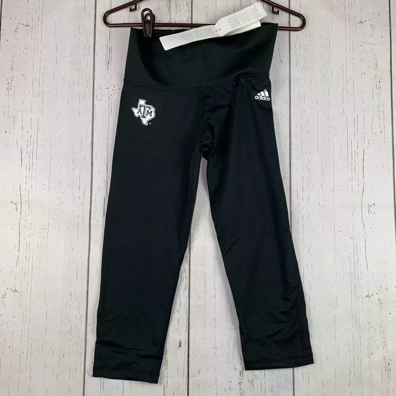 Adidas Leggings Texas A&M NCAA Adidas Climalite Small Sweatpants New Women Black