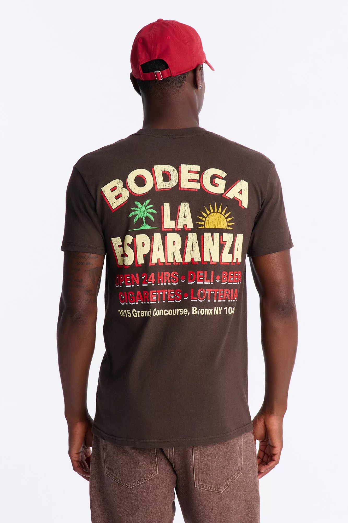 Bodega La Esperanza Short Sleeve Tee - Brown