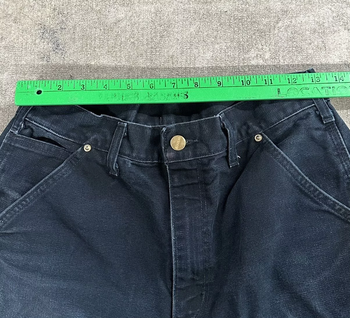 Carhartt Casual Pants Carhartt × Vintage Vintage Y2K 00s Carhartt Thrashed Distressed Double Knees Black Streetwear