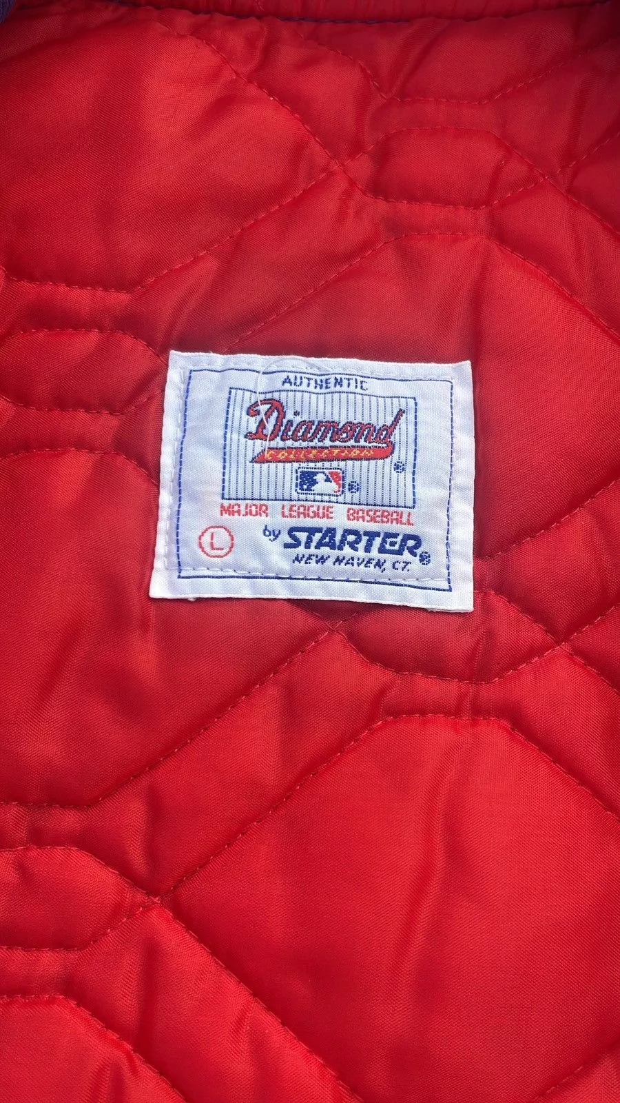 Starter Bombers 90’s Texas Rangers Starter Satin Jacket Blue