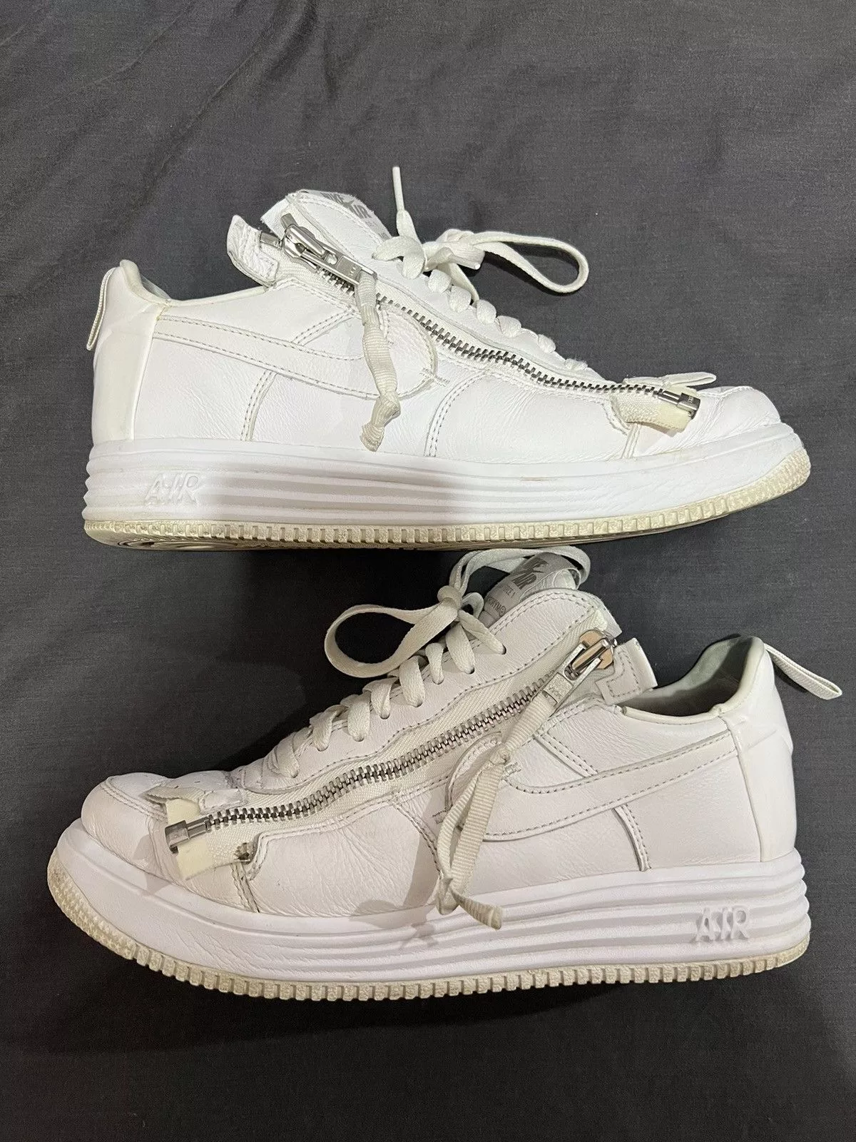 Acronym Low Top Sneakers Acronym × Errolson Hugh × Nike Acronym x Nike Lunar Force 1 Low White