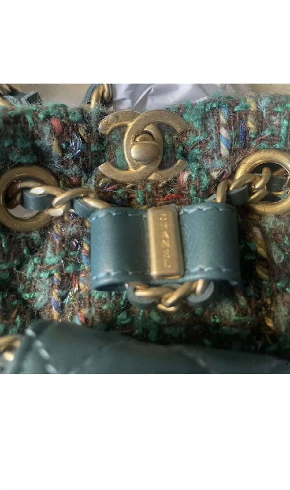 Chanel Backpacks CHANEL Timeless/Classique tweed backpack Blue Luxury