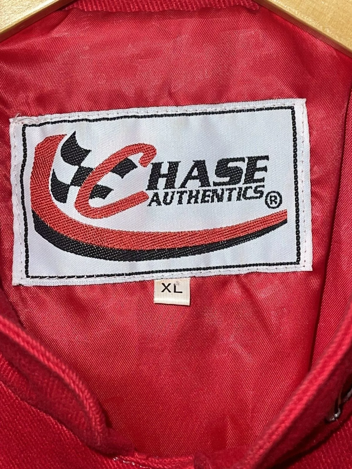 Chase Authentics Light Jackets Chase Authentics × NASCAR × Vintage Chase Authentics Dale Budweiser NASCAR Jacket Sz XL Red