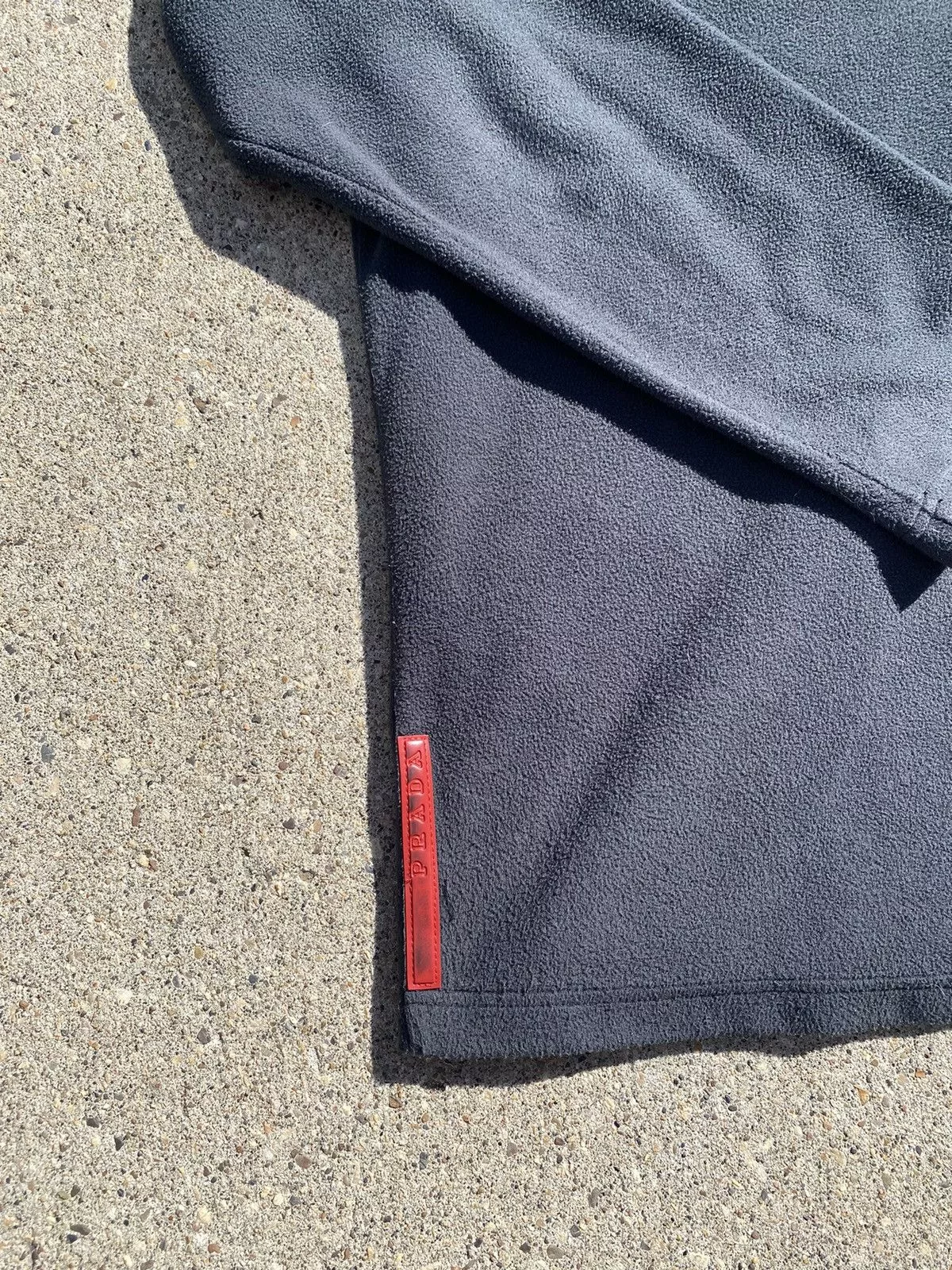 Prada Light Jackets Prada × Vintage Vintage Prada Grey Fleece Quarter zip pullover 90s Gray