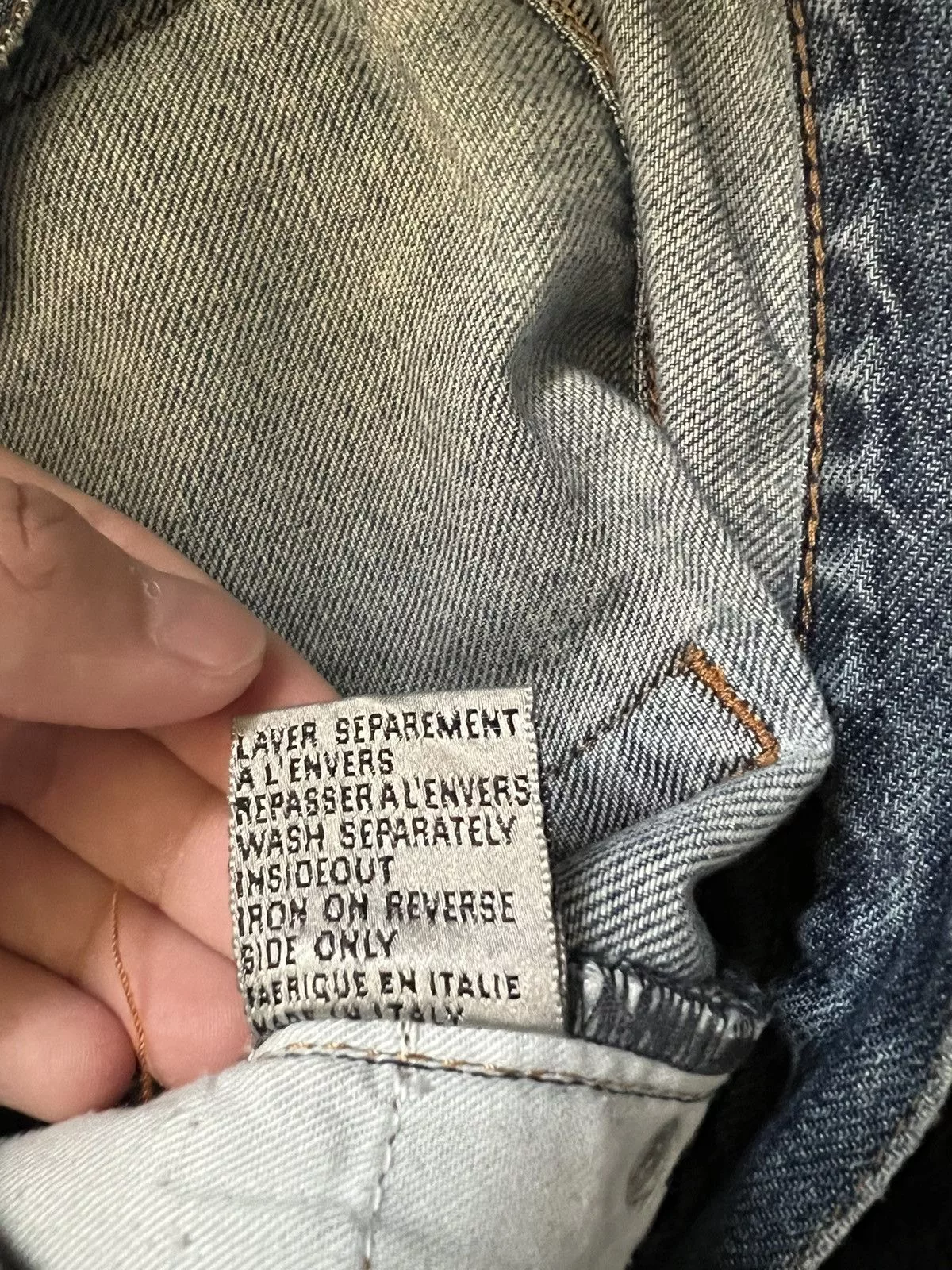 Dior × Hedi Slimane Dior denim Blue