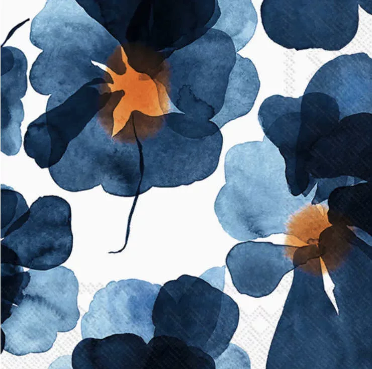Valssi Blue Paper Napkins