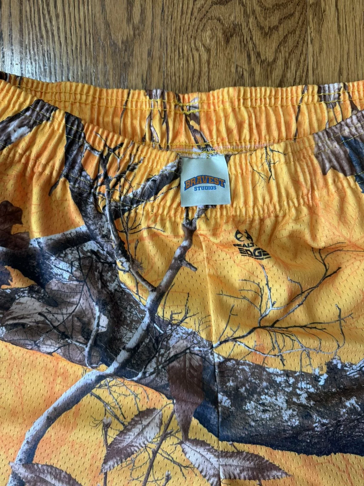 Bravest Studios Shorts Bravest Studios Yellow Gold Real Tree Camo Mesh Shorts- M