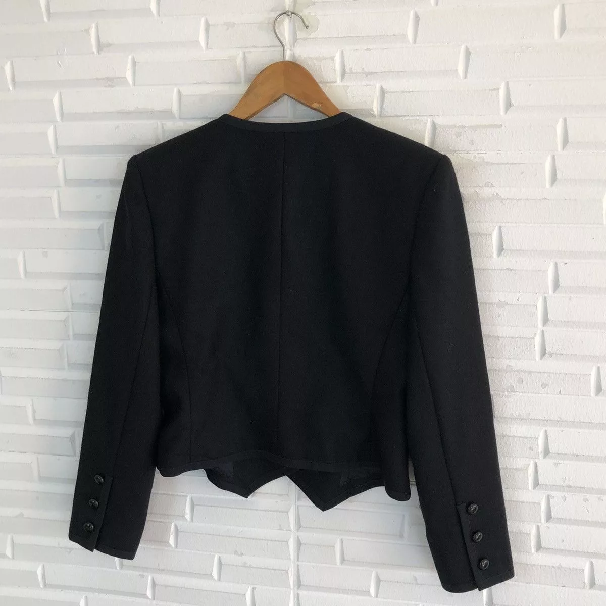 Designer Light Jackets Designer × Givenchy GIVENCHY HI FORMAL CROPPED JACKET Black