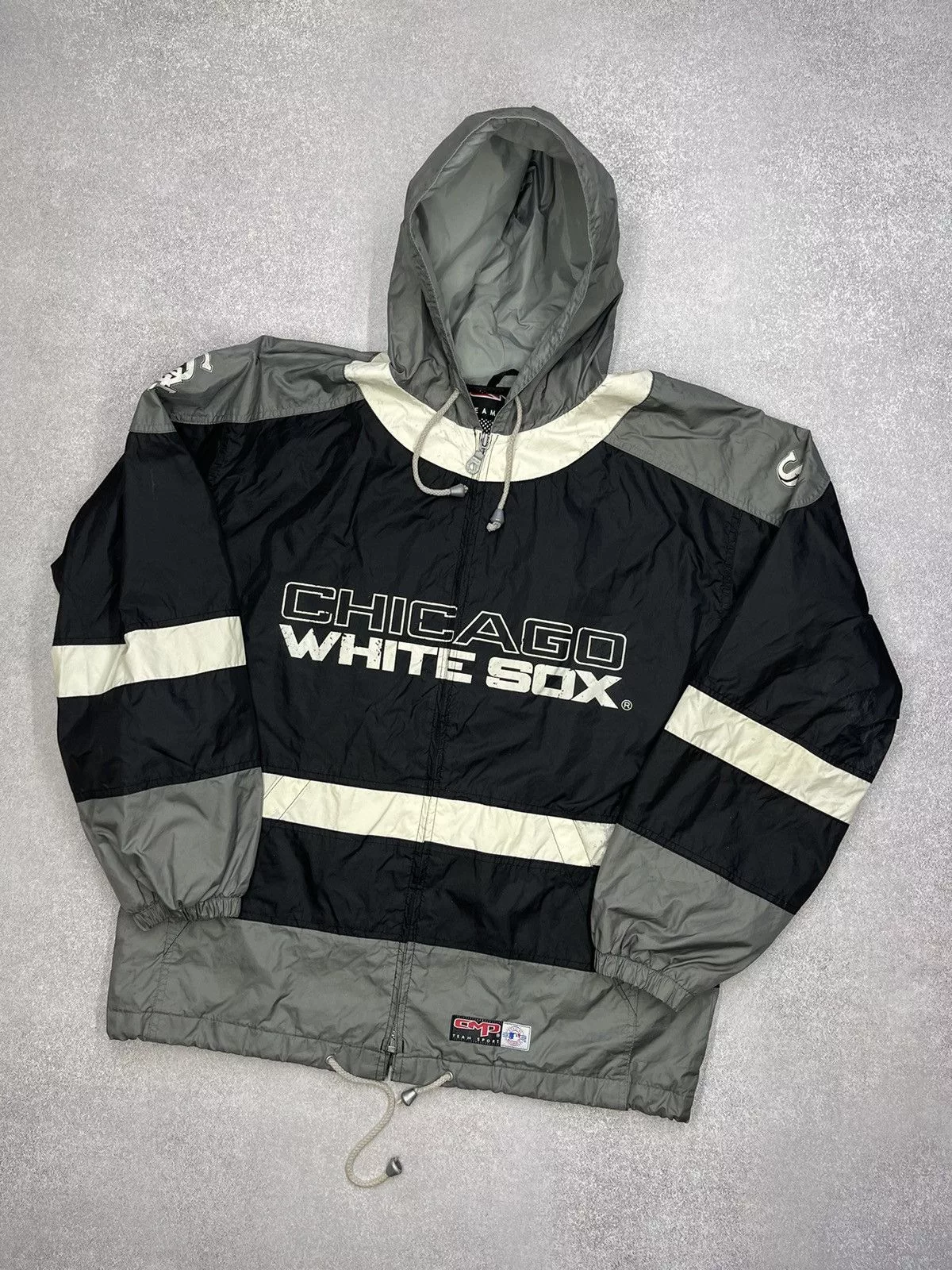 MLB Light Jackets MLB × NBA × Vintage Vintage Chicago White Sox Jacket Baseball MLB CMP Y2K Gray