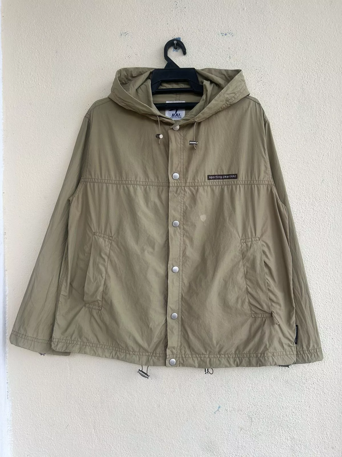 Hai Sporting Gear Light Jackets Hai Sporting Gear × Issey Miyake HAI Sporting Gear Hooded Nylon Jacket Gray Gorpcore