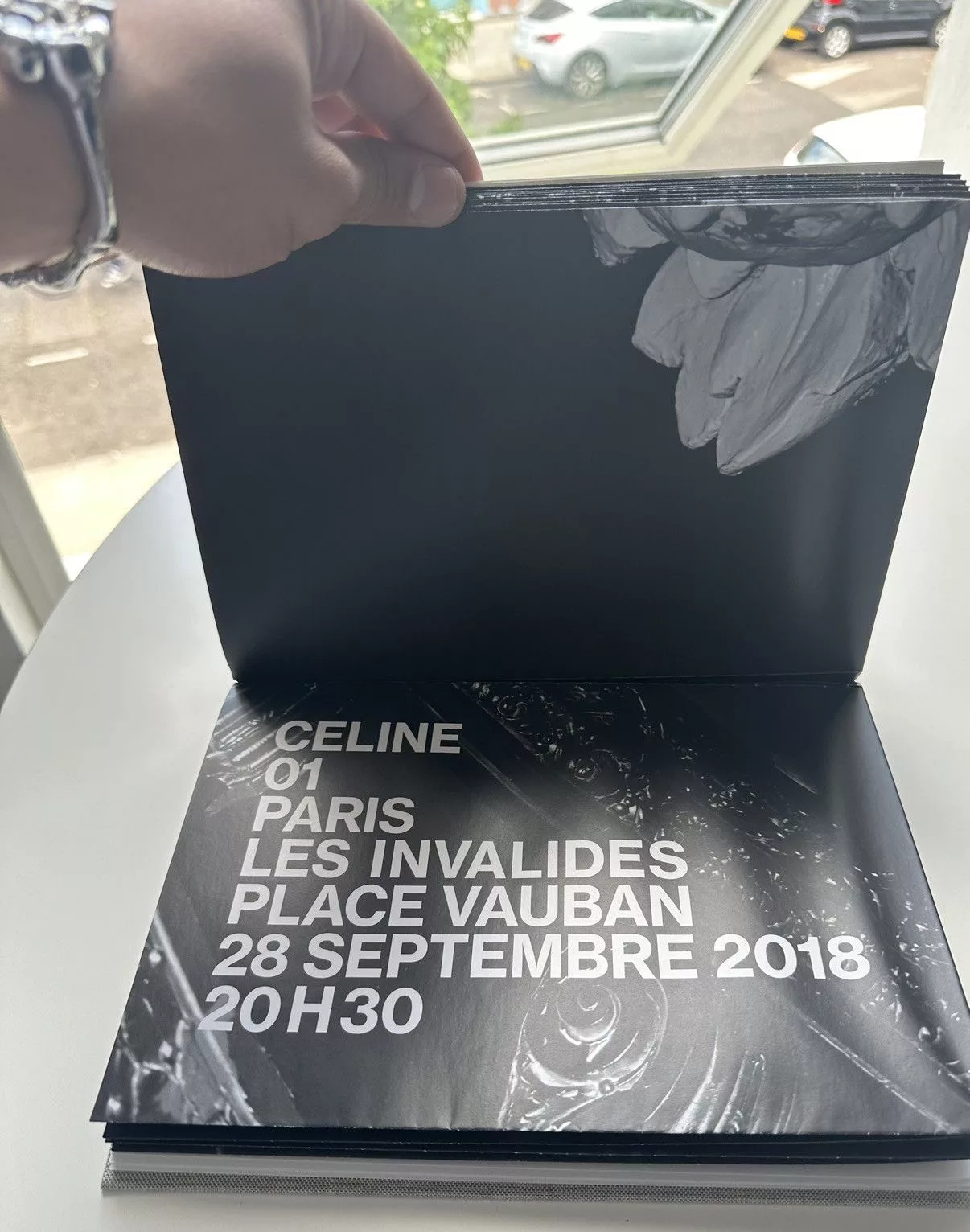 Celine Miscellaneous Celine × Hedi Slimane Celine Les Invalides Invitation Poster Book White