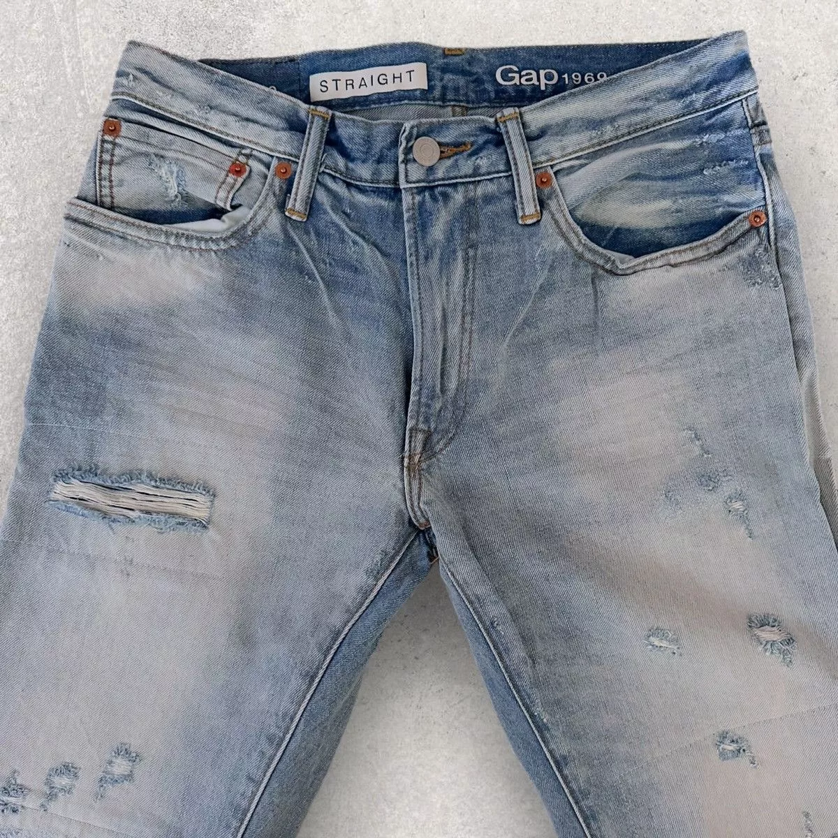 Gap Denim Gap 1969 Straight Jeans Blue
