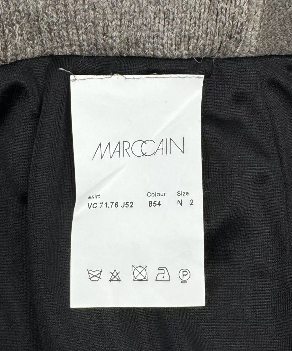 Other Mini Skirts Other Marc Cain Mini Skirt Wool-Cotton Knit Structured size 2 Brown