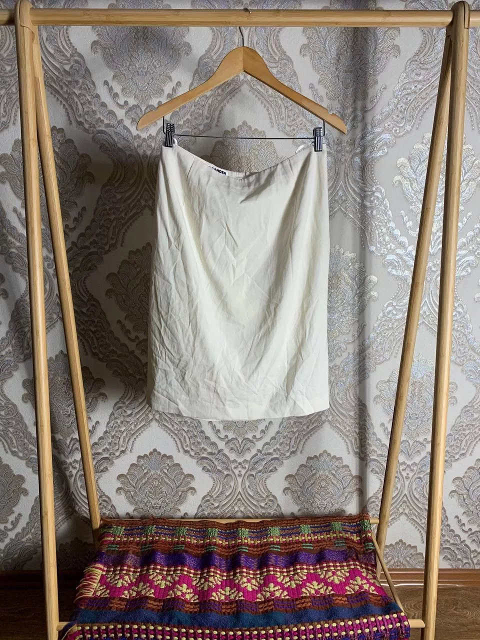 Jil Sander Midi Skirts Jil Sander × Vintage VERY RARE JIL SANDER SKIRTS CLASSIC DESIGNER JAPAN STYLE Y2K White Streetwear