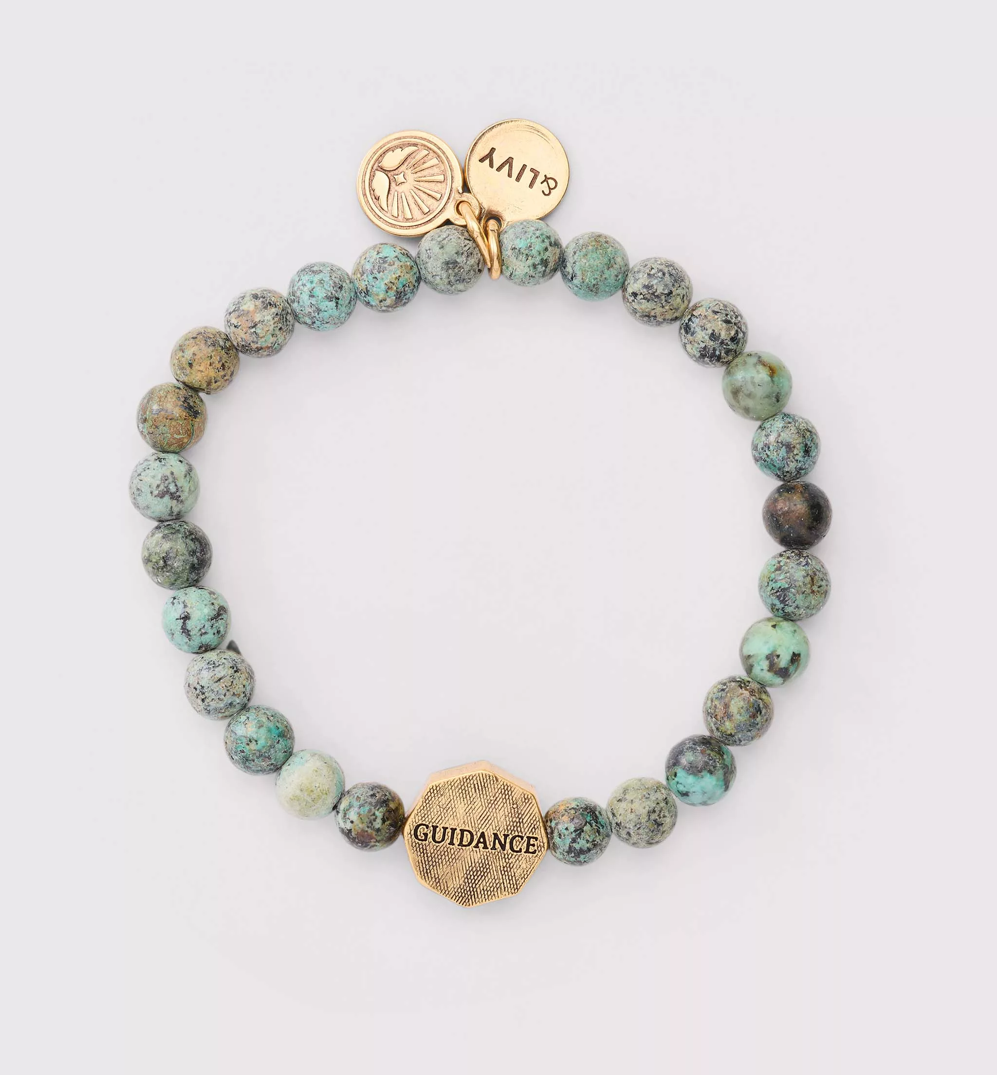 Divine Guidance African Turquoise Stretch Bracelet