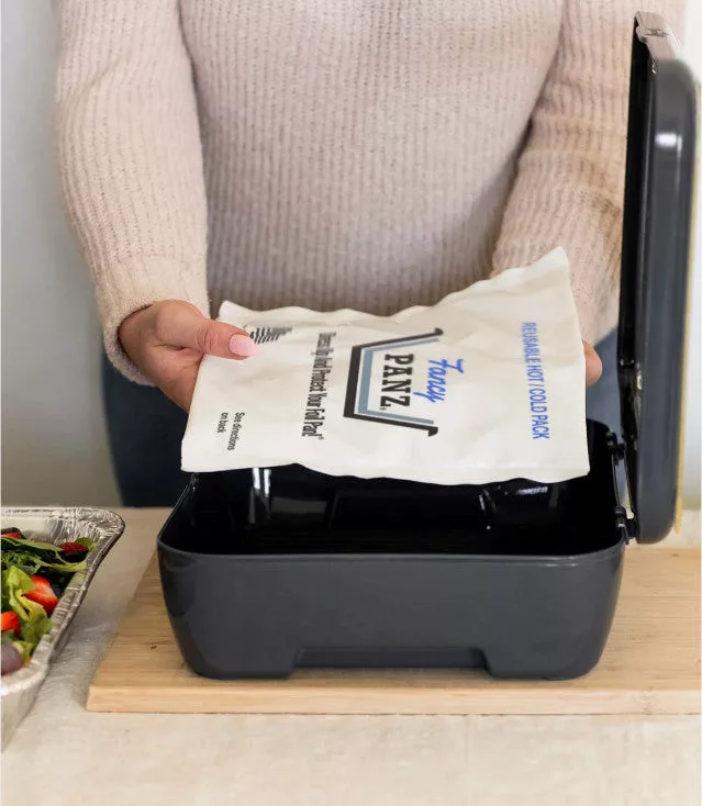 Pan Frame w/ Lid & Hot or Cold Gel Pack - Charcoal