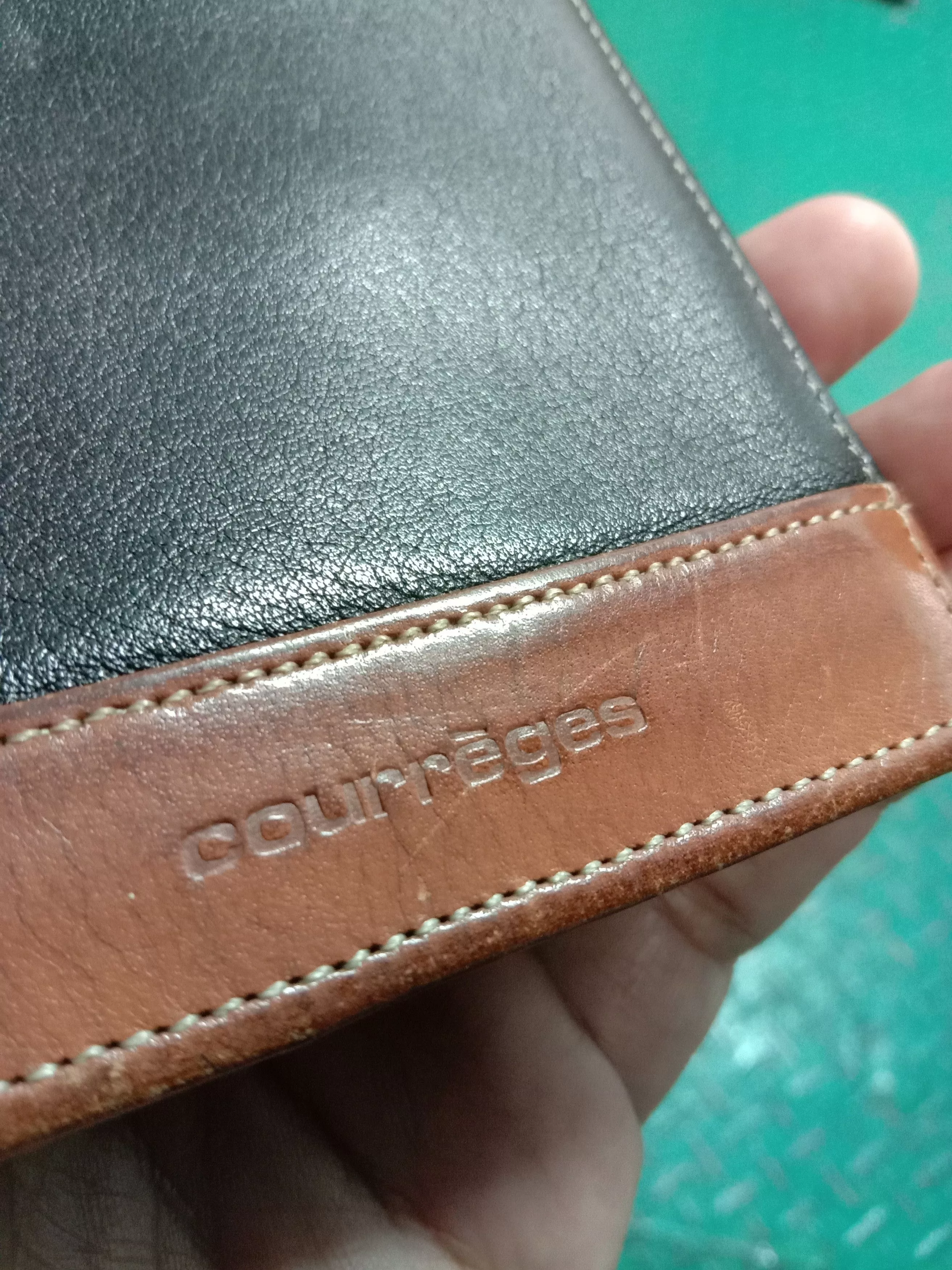 Courreges Wallets Courreges Courrēges leather wallet Black