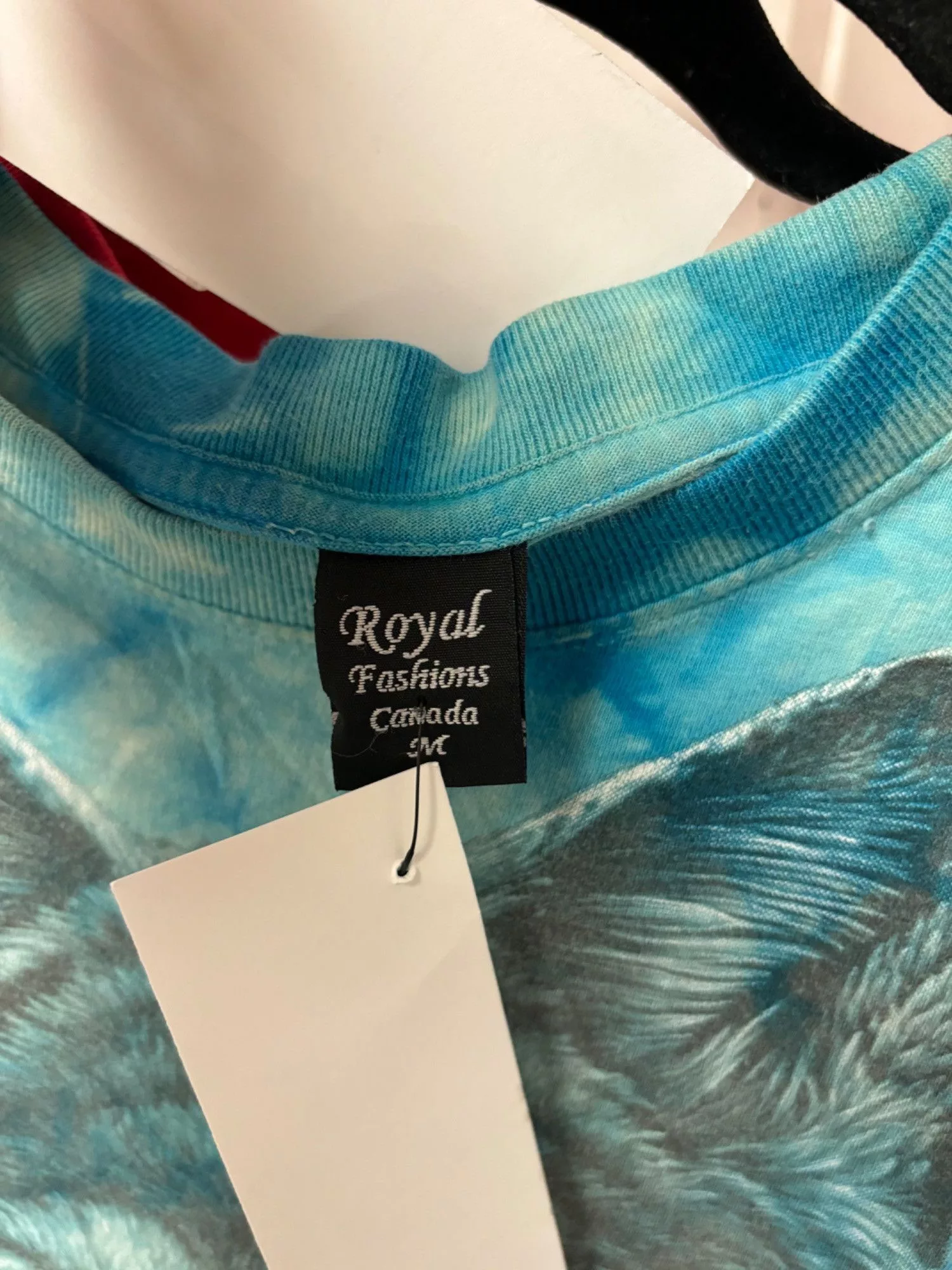 Other Short Sleeve T Shirts Other M (W) Wolf Tie Dye T Blue