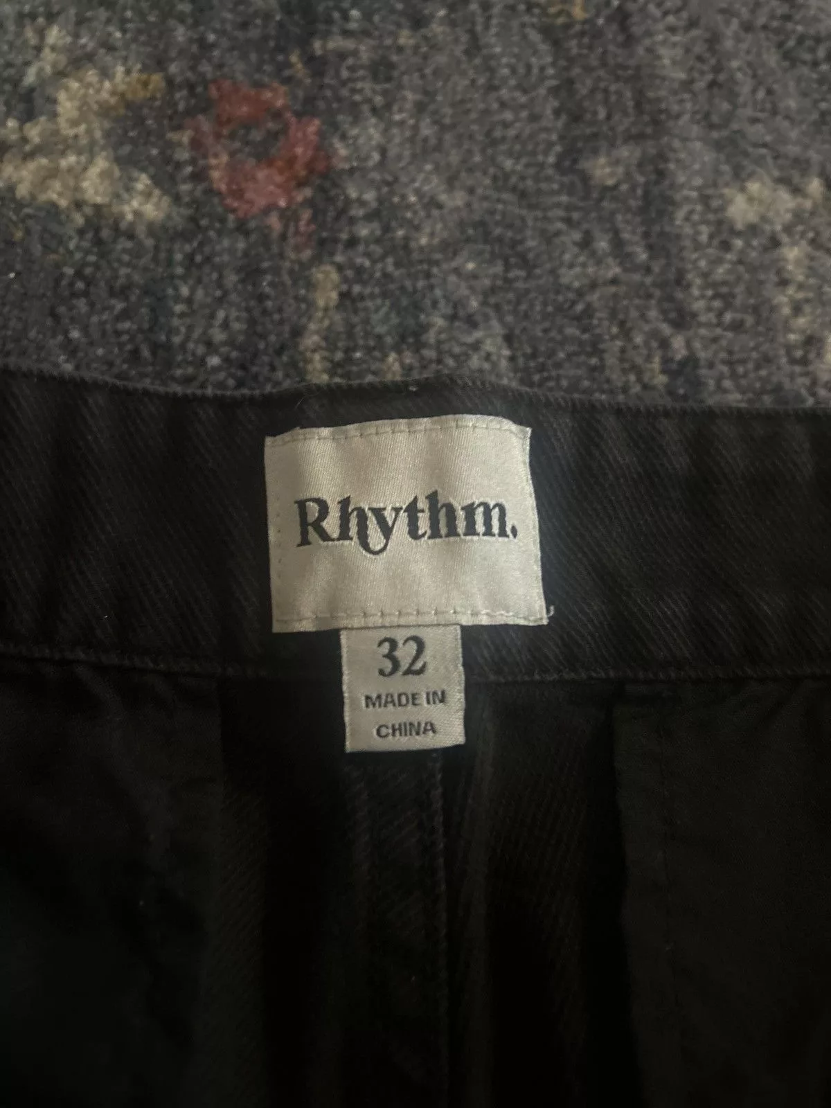 Rhythm Denim Rhythm Baggy black jeans