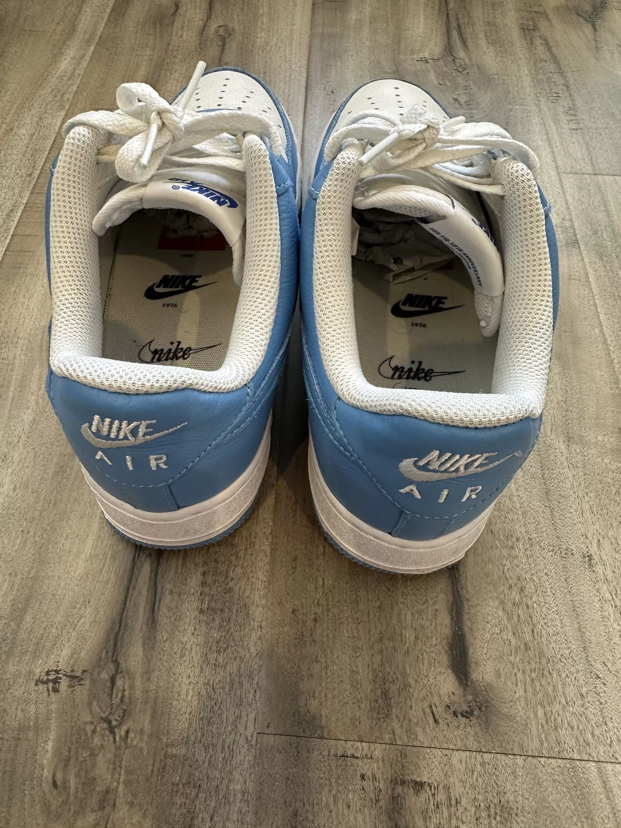 Nike Low Top Sneakers Air Force 1 UNC Nike iD Blue