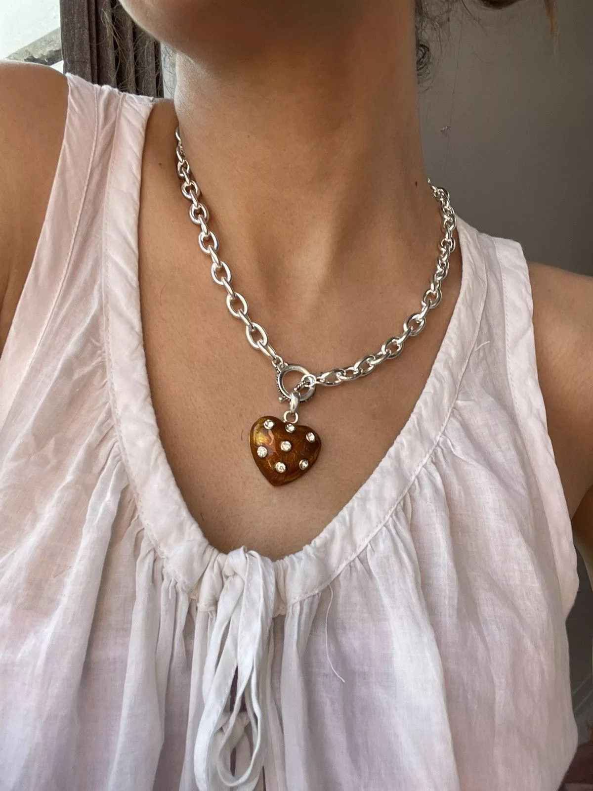 Vintage Necklaces Vintage Y2k accessories Brown