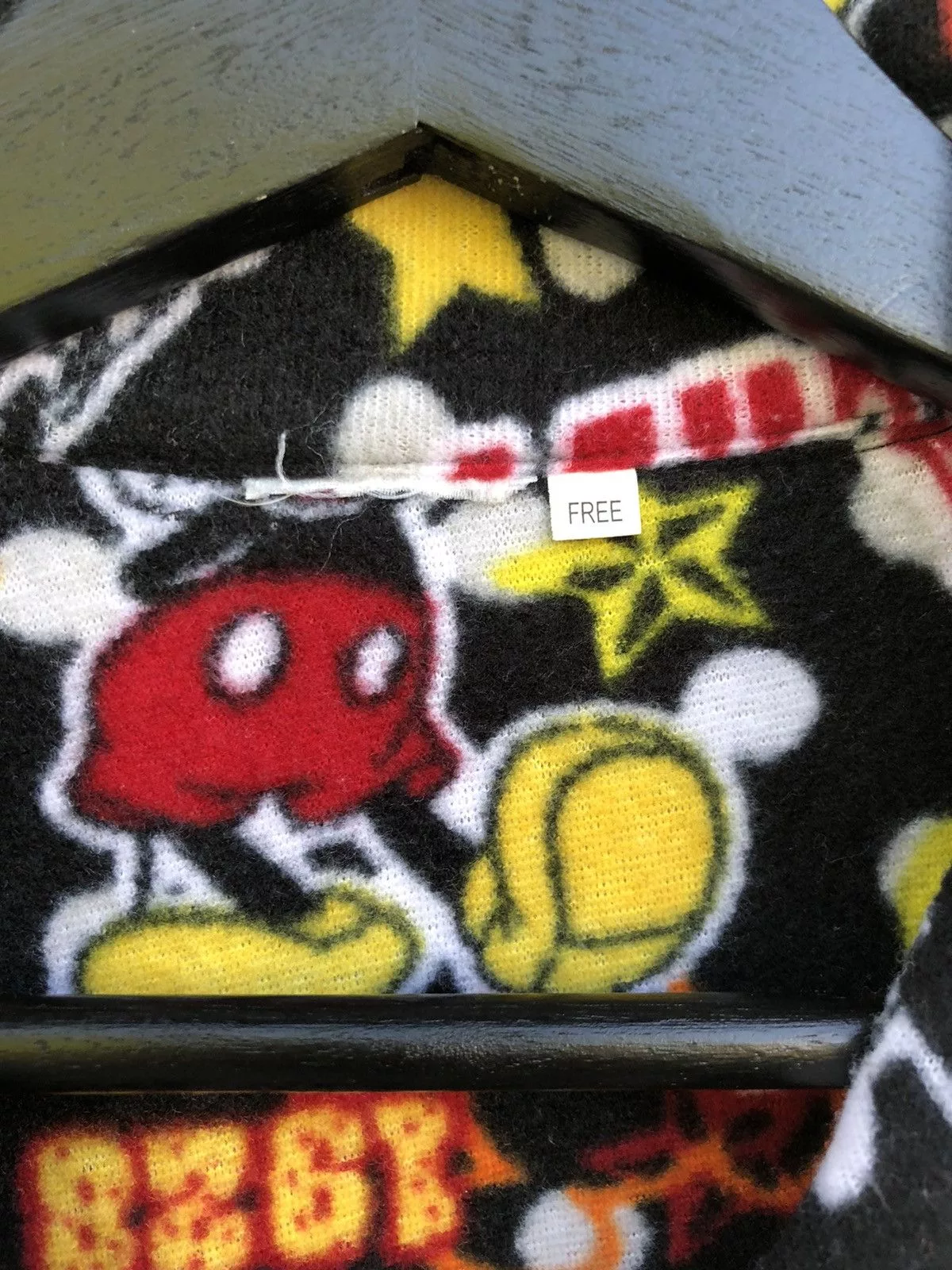 Mickey Mouse Light Jackets Vintage Fullprint Mickey Mouse Fleece Jacket Multi