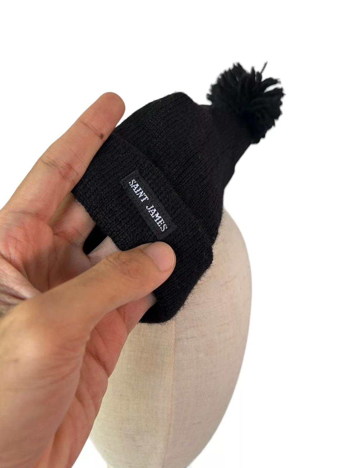 Saint James Hats Saint James Horn Devil Children Beanie Hats Black
