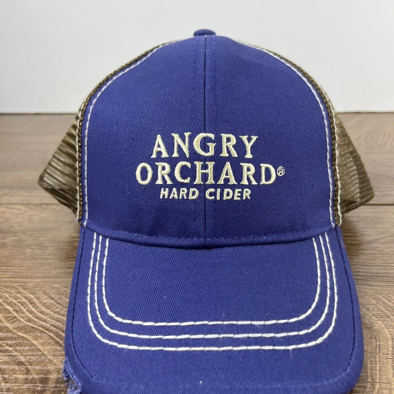 Other Hats Other Hard Cider Hat Angry Orchard Blue Adjustable Hat Snapback Ad