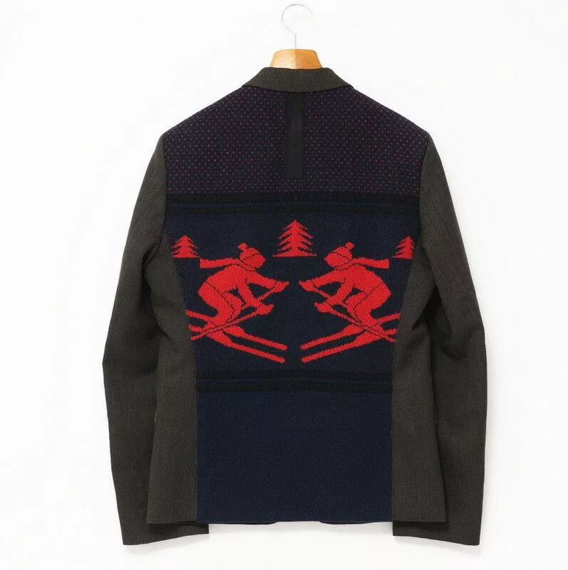 Junya Watanabe Light Jackets Junya Watanabe Jacket Tailored Back Design Wool Khaki Brown
