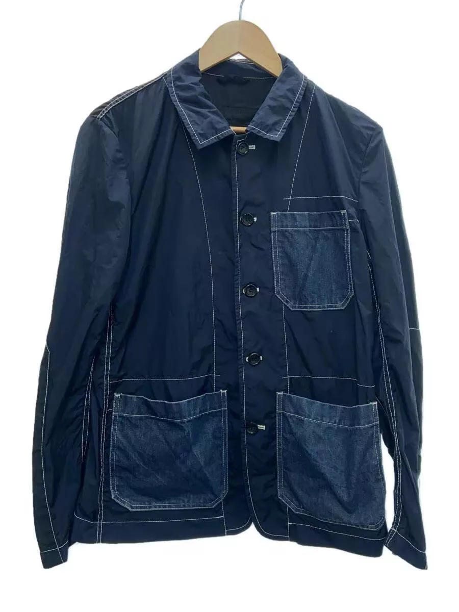 Comme des Garcons Light Jackets Comme des Garcons × Comme des Garcons Homme AD2009 Contrast Stitched Work Jacket Blue