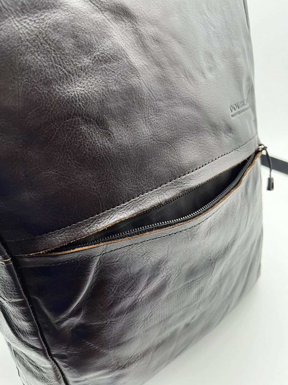 Leather Bags Luggage Leather Backpack Doublee Marvest Compration Brown
