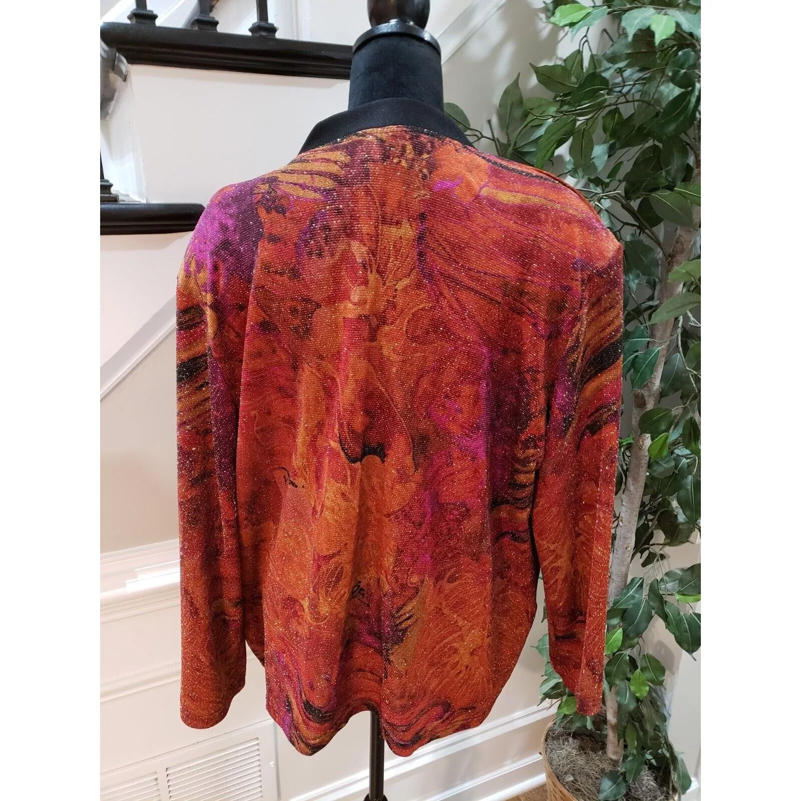 Other Blouses Other ST. Anthony Polyester Round Neck Long Sleeve Top Blouse 20W Multi