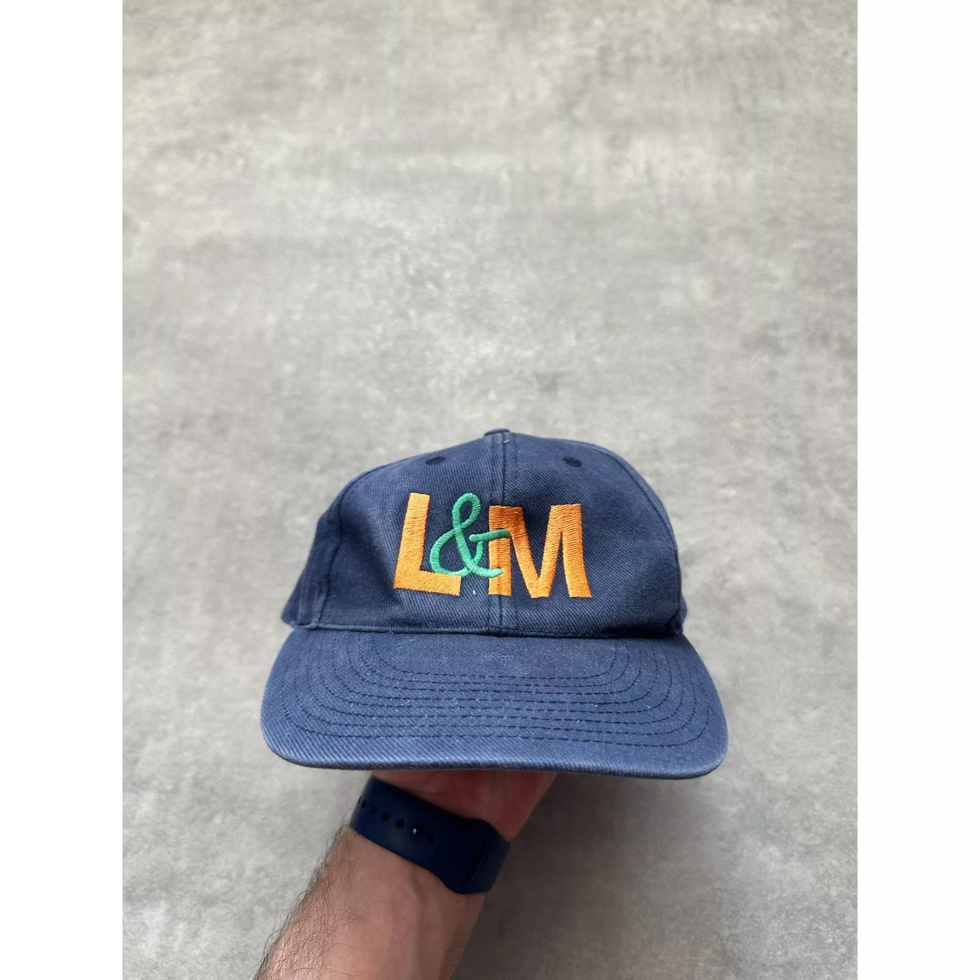 Camel Hats Camel × Vintage L&M LM Cigarettes Camel Marlboro cap hat blue 80s, y2k, vint Streetwear
