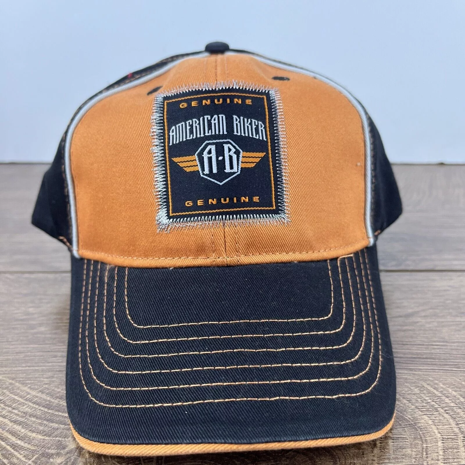 Other Hats Other American Biker Hat American Biker Orange Hat Adjustable Adul