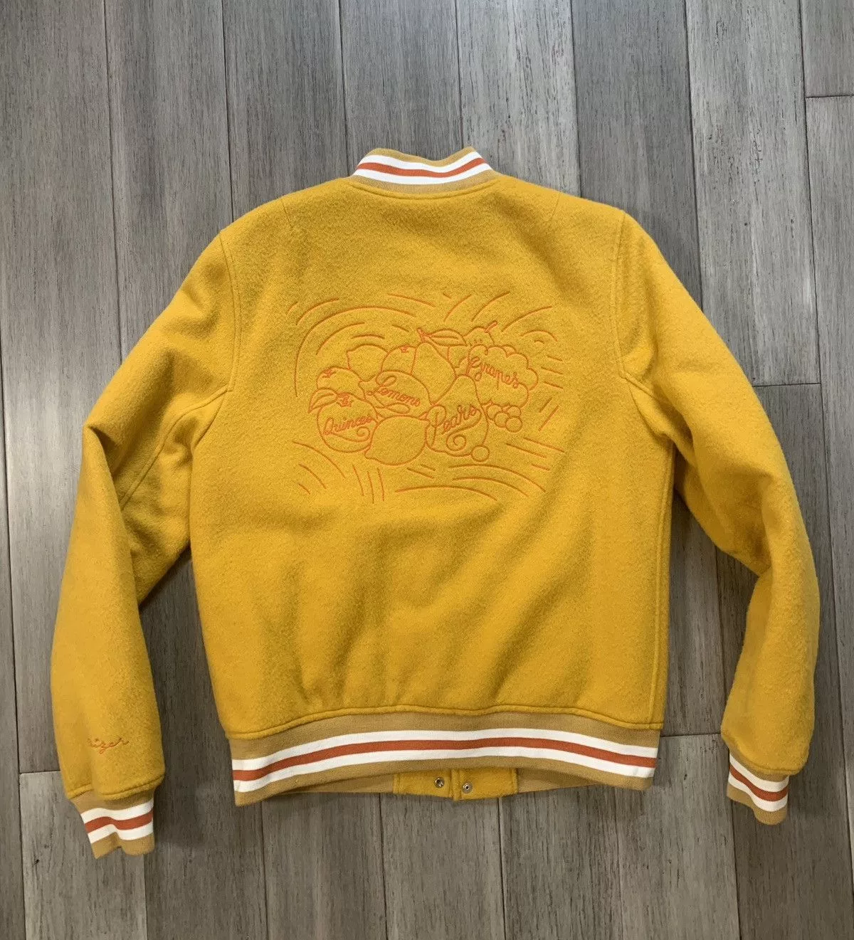 Noah Light Jackets Noah × Palace × Stussy Varsity Jacket - Ceizer x Van Gogh Museum Yellow
