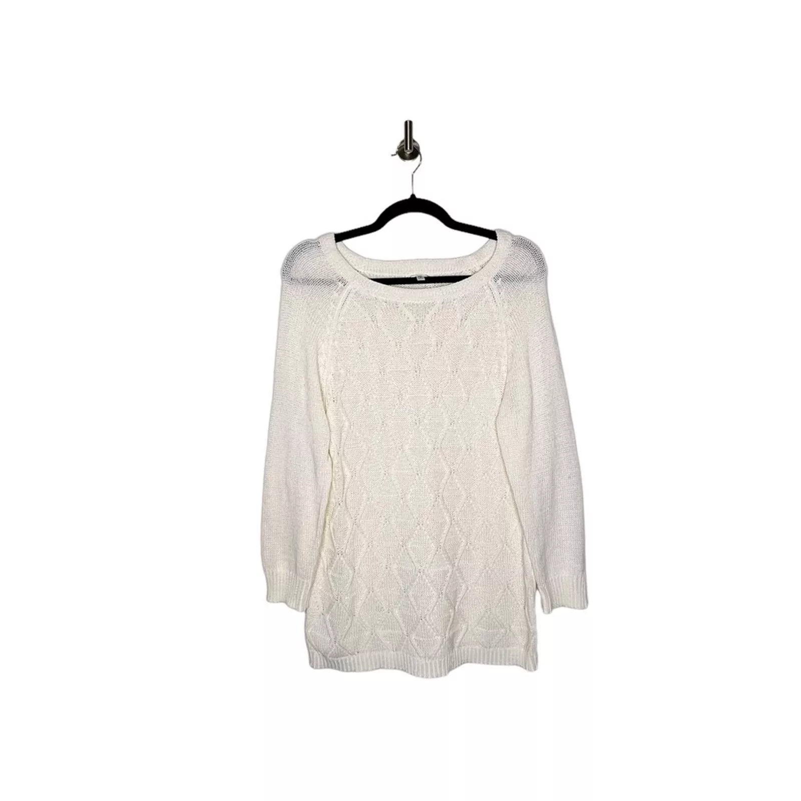 Croft & Barrow Blouses Croft & Barrow Knit Pullover Sweater in Cream Size Medium White