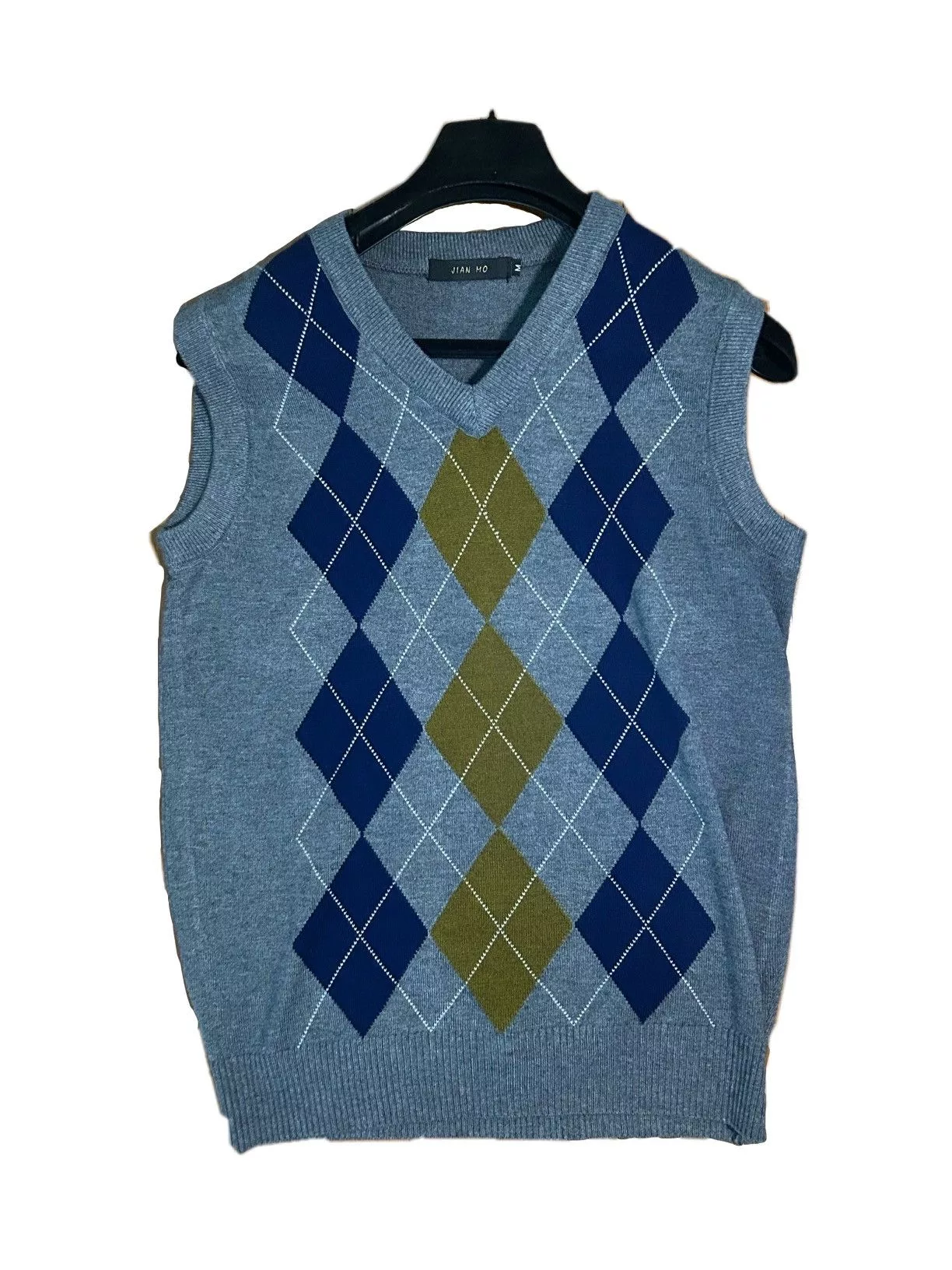 Designer Sweaters Knitwear Designer × Shanghai Tang × Vintage Jian mo grey knit vest Gray
