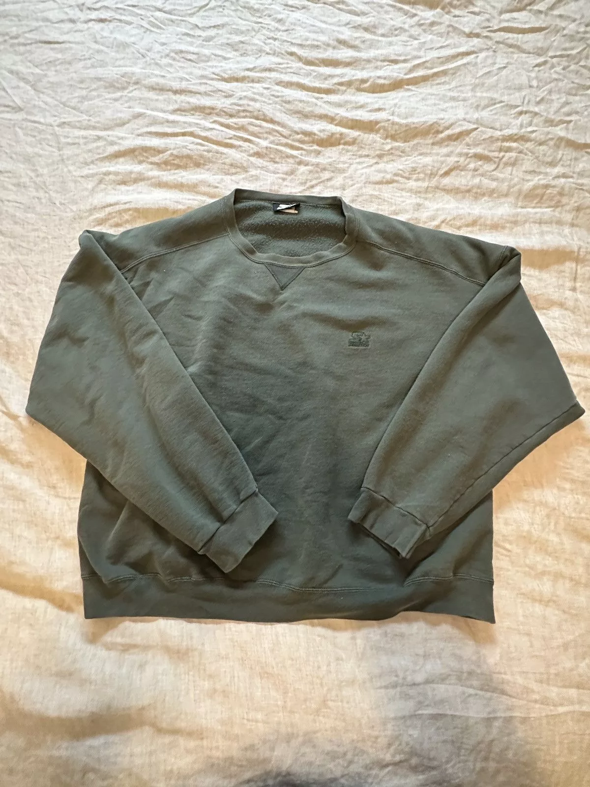 Starter Sweatshirts Hoodies Starter × Vintage Starter Crewneck Wide Neck Pump Cover Green