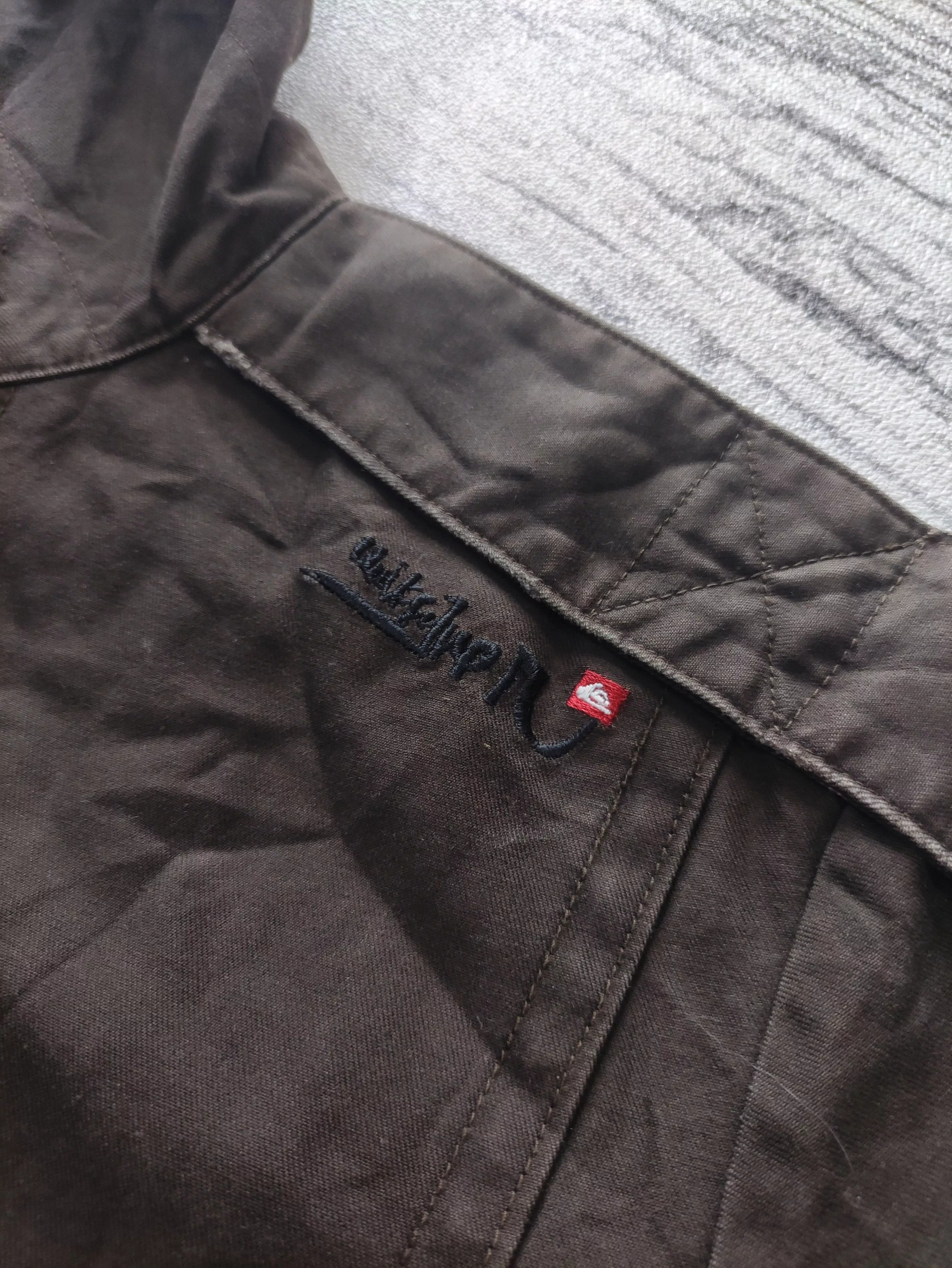 Quiksilver Parkas QUIKSILVER DARK BROWN CANVAS JACKET