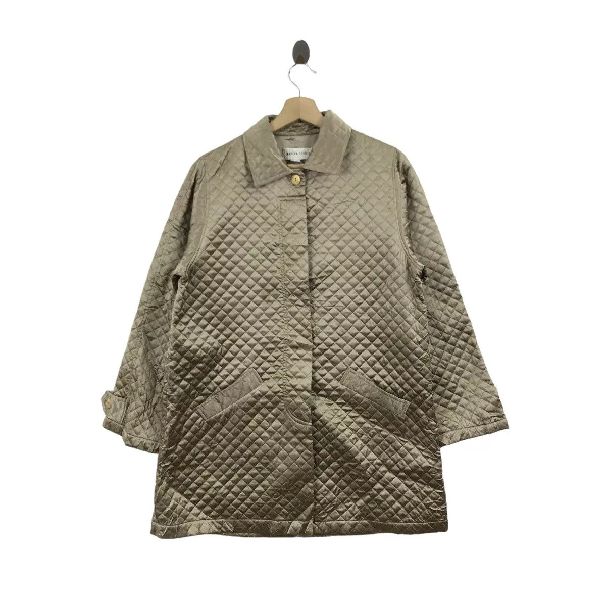 Designer Heavy Coats Designer × Vintage Vintage MARISA STUDIO Quilted Jacket Velvet Brown
