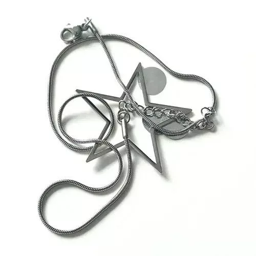 Other Necklaces Other Hollow Star Pendant Necklace Silver