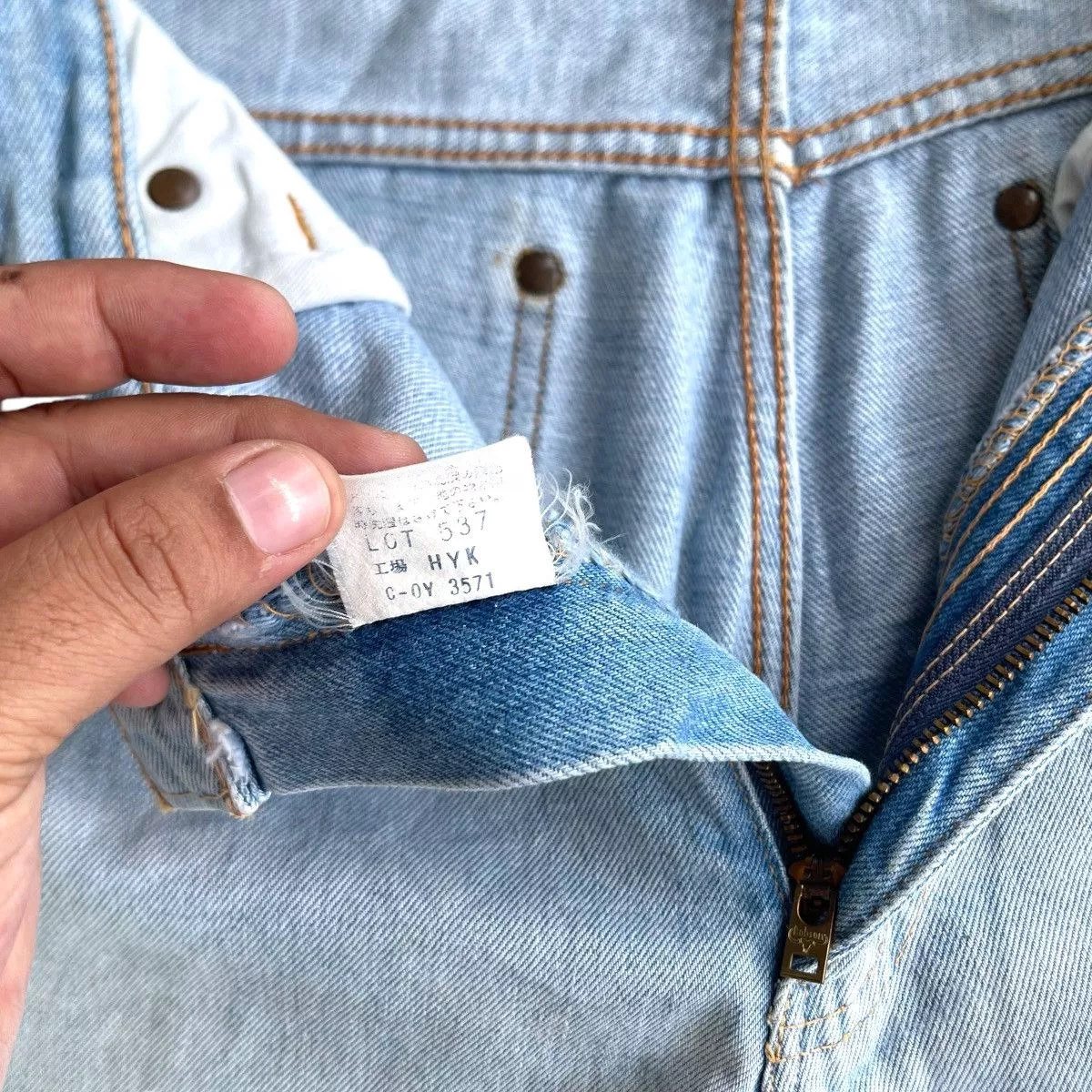 Jean Denim Jean 🔥 Bobson Light Blue Distressed Rusty Denim W29 🔥