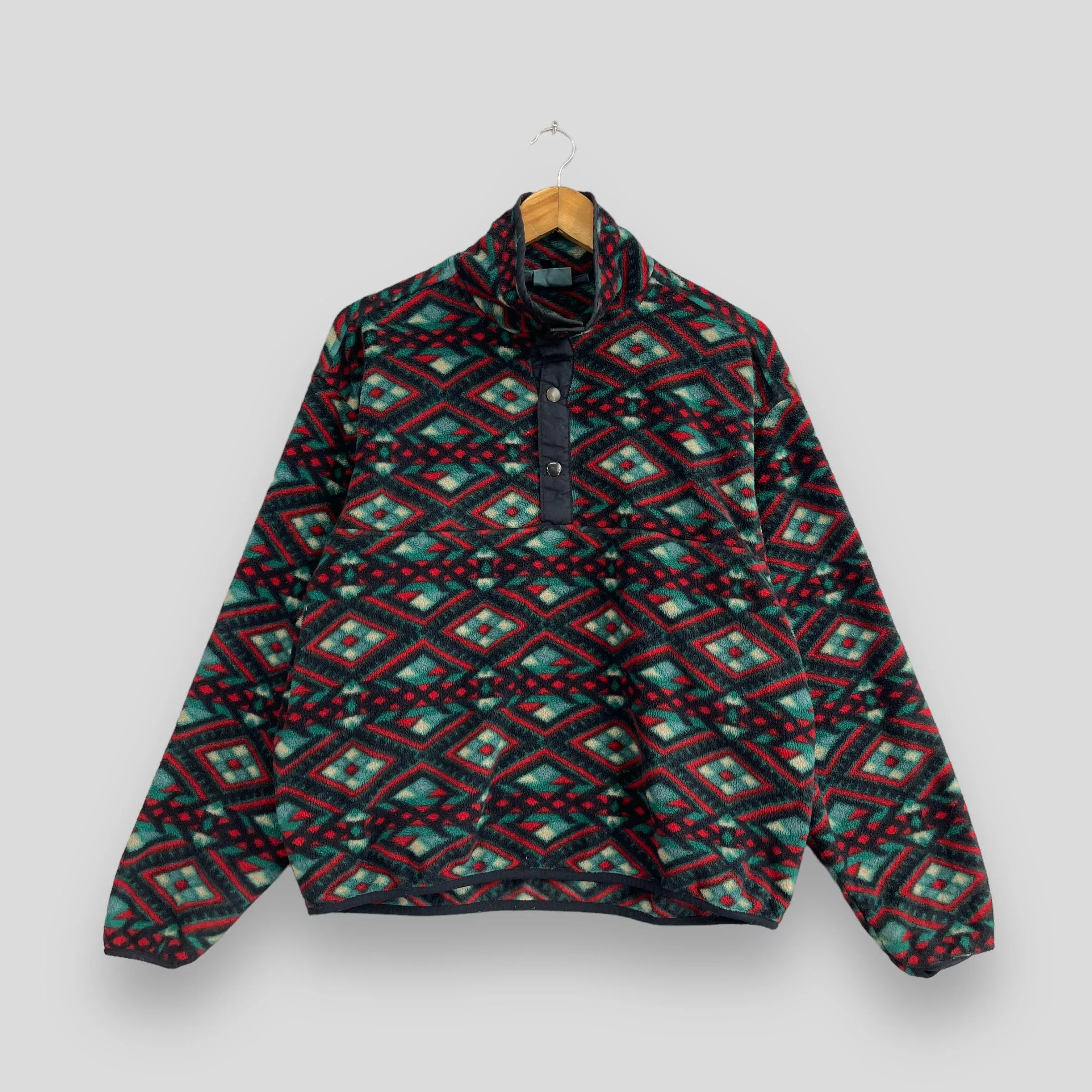 Native Jackets Native × Vintage × Woolrich Woolen Mills Vintage WOOLRICH Navajo Tribal Native Pattern Fleece Black