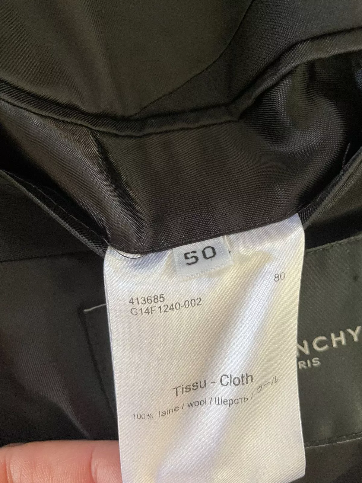 Givenchy Blazers Givenchy Slim Fit Wool Jacket Black