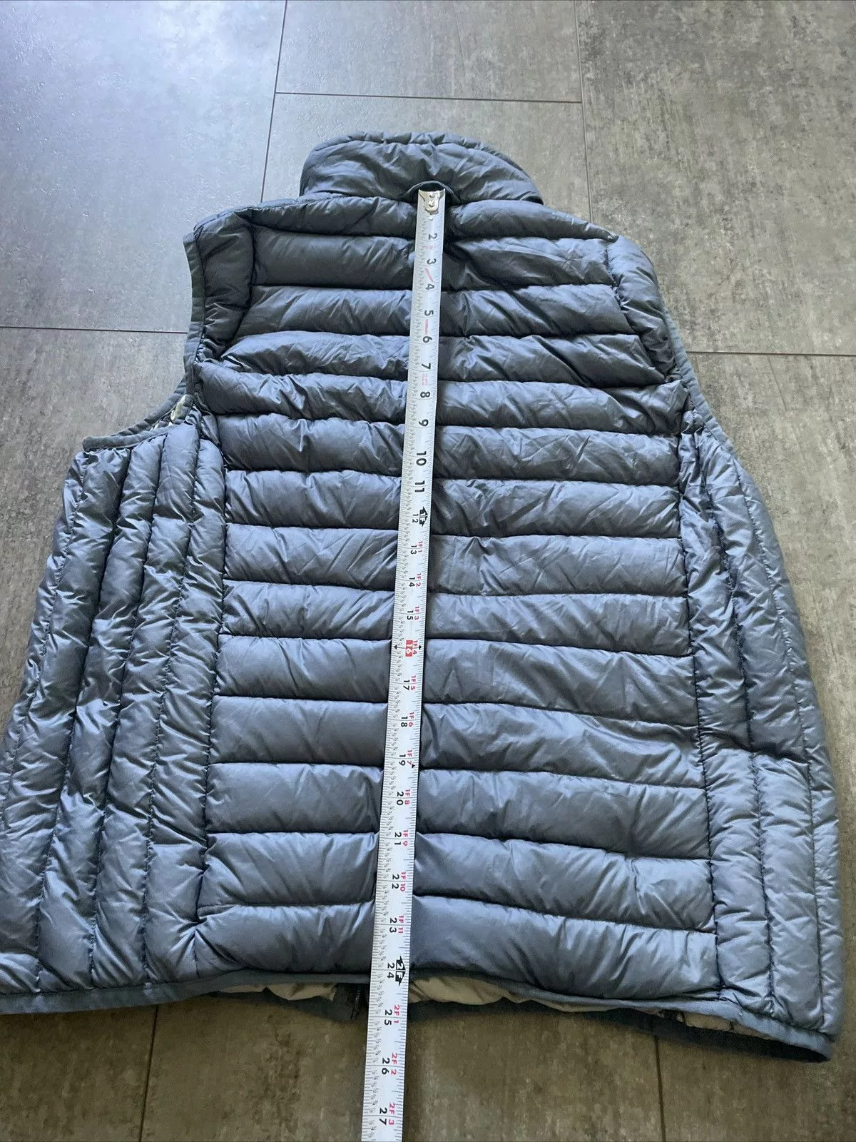 Tumi Vests Tumi Packable Pillow Full Zip Puffer Down Vest Blue