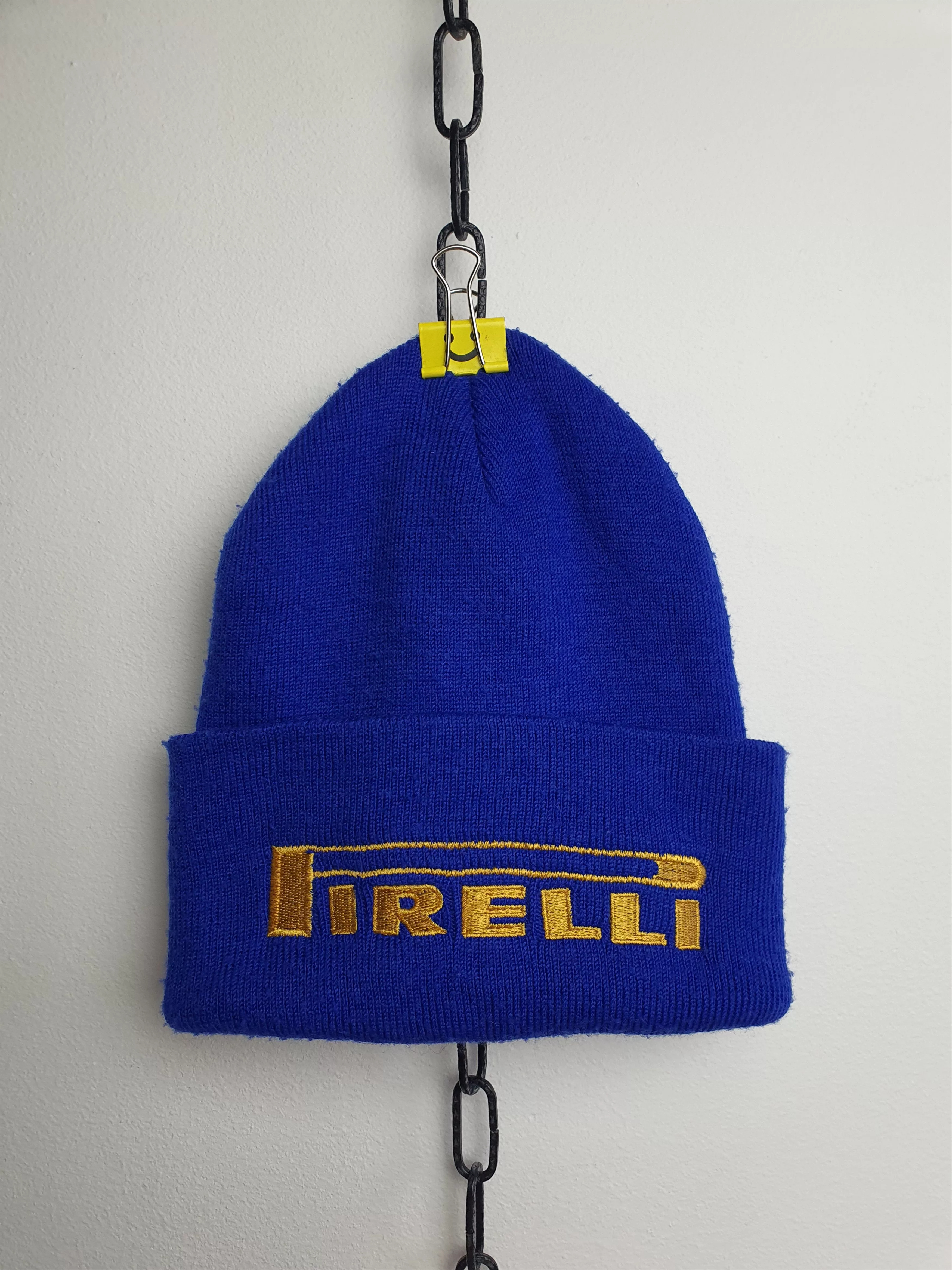Pirelli Hats Pirelli × Vintage Pirelli Racing vintage beanie Blue