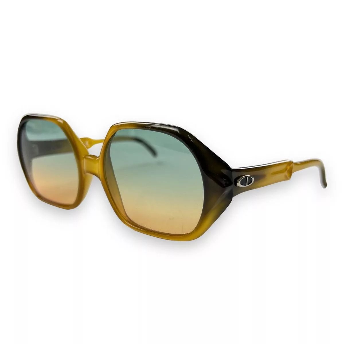 Dior Sunglasses Christian Dior Orange / Dark Green Sunglasses Gradient Lens