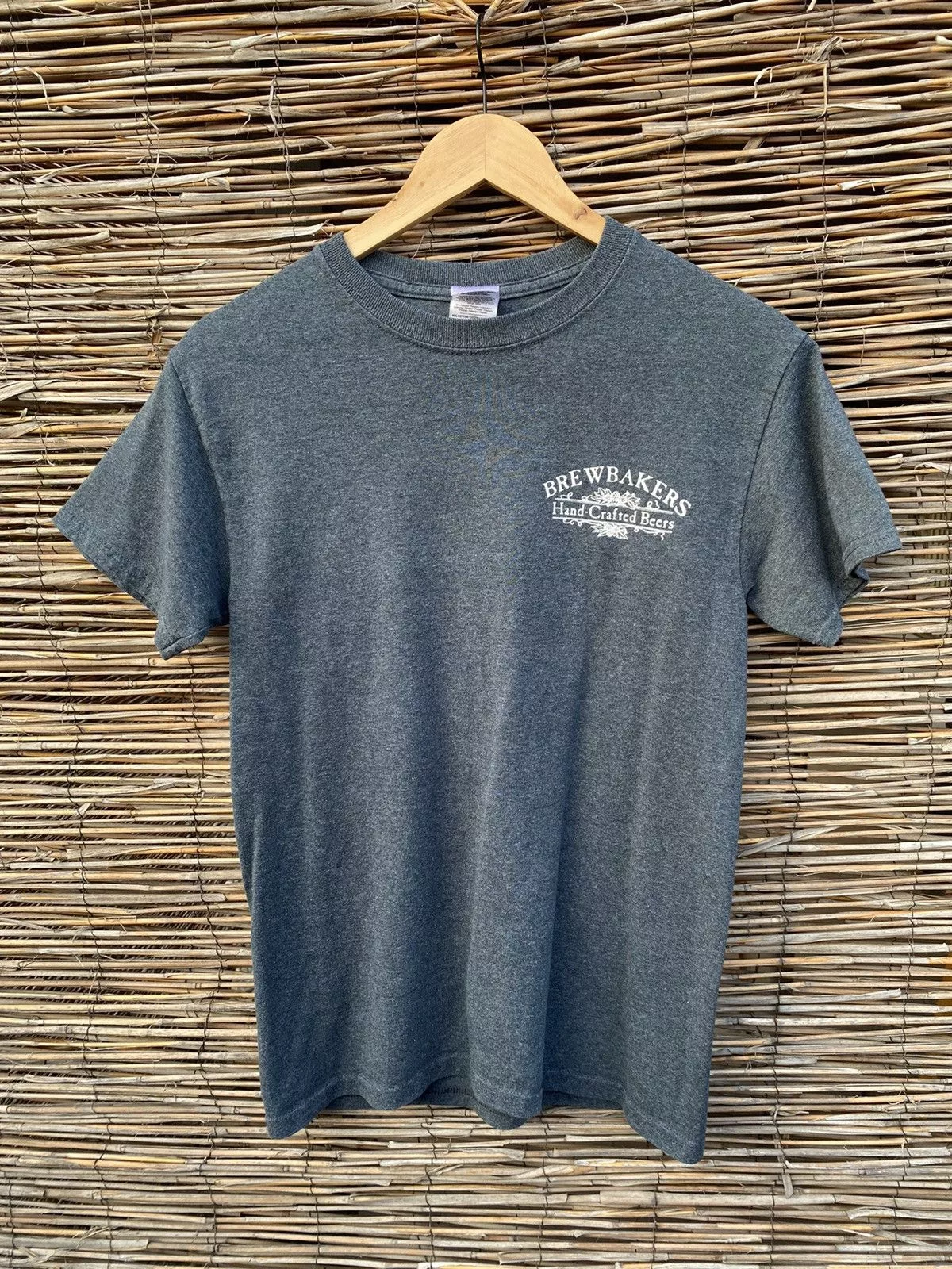 Gildan Short Sleeve T Shirts Gildan × Vintage Vintage Brewbakers beer tshirt Gray